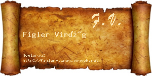 Figler Virág névjegykártya
